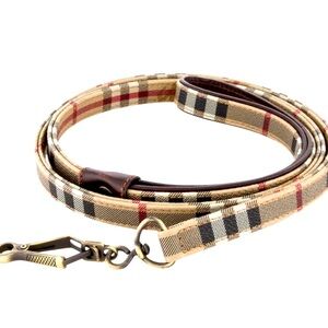 Authentic BURBERRY Vintage Check Dog Leash Lead (Made in Italy)